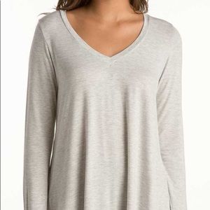 High low long-sleeve tunic